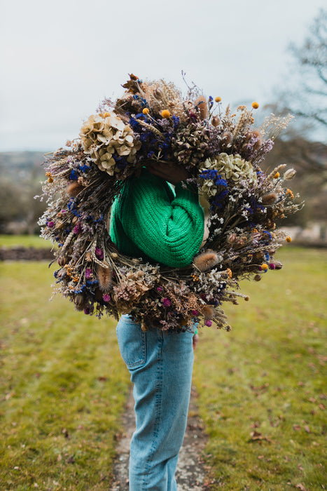 Everlasting Floral Wreath - Teasel