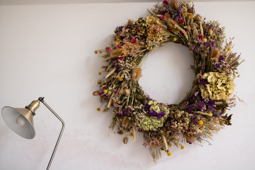 Everlasting Floral Wreath - Teasel